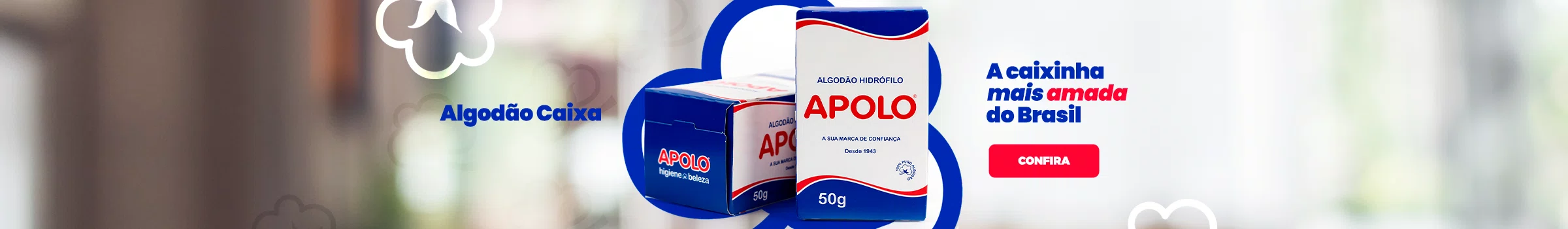 Algodão Caixa – A caixinha