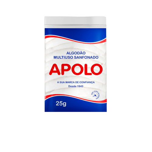 Algodão Apolo Multiuso 25g Ziplock Algodão Apolo Multiuso 25g Ziplock