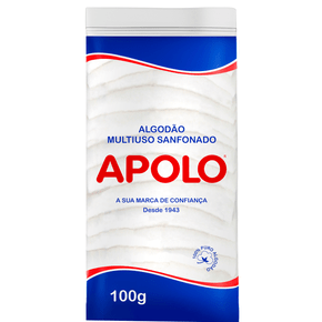 Algodão Apolo Multiuso 100g Ziplock