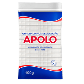 Quadradinho de Algodão Apolo 100g